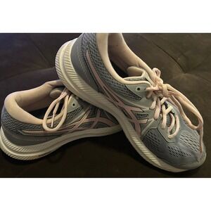 Asics Women's Gel Contend 7 1012A910 Gray Running Shoes Sneakers Size 9